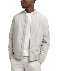 River Island Chunky Bomber Jacket In Light Stone At Nordstrom