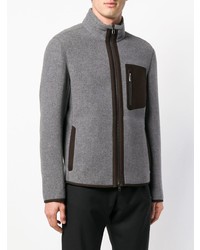 Ermenegildo Zegna Contrast Pocket Zipped Jacket