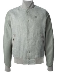 G Star Raw By Marc Newson Contrast Sleeve Bomber Jacket