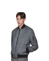 BOSS Grey Quilted Top Dyed Jacket