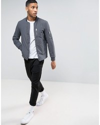 Selected Homme Padded Bomber Jacket