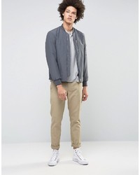 Selected Homme Plus Bomber Jacket With Ma 1 Detail