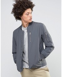Selected Homme Plus Bomber Jacket With Ma 1 Detail