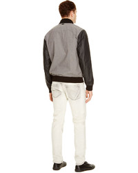 DKNY Jeans Contrast Bomber Jacket