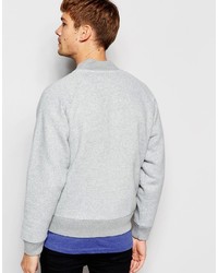 Jack Wills Jersey Bomber In Gray