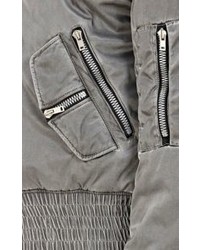 Maison Margiela Multi Pocket Padded Ma1 Bomber Jacket Grey