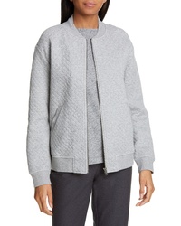 Eileen Fisher Quilted Organic Cotton Flight Jacket