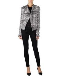Proenza Schouler Tweed Boucl Asymmetrical Jacket