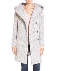 Cole Haan Signature Hooded Boucle Coat