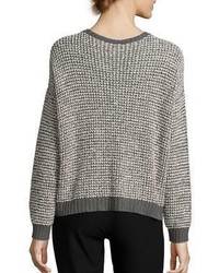 Eileen Fisher Boucle Texture Organic Cotton Pullover