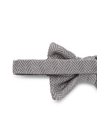 Tom Ford Pre Tied Herringbone Silk And Cotton Blend Bow Tie