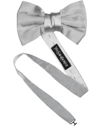 Saint Laurent Solid Silk Bow Tie | Where to buy & how to wear