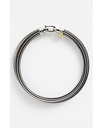 Charriol Exclusively by ALOR Charriol Modern Cable Mix Bracelet Black Grey