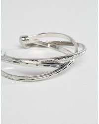 Asos Pack Of 2 Criss Cross Cuff And Open Bangle Bracelets