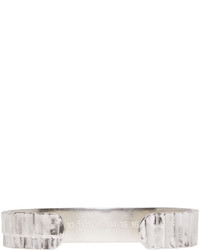 Maison Margiela Silver Serrated Cuff Bracelet