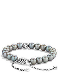 David Yurman Spiritual Beads Bracelet With Gray Pearls
