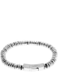 Tateossian Sterling Silver Disc Bead Bracelet