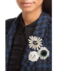 Kenneth Jay Lane Crystal Embellished Brooch