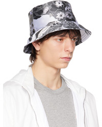 Thom Browne Gray Jacquard Bucket Hat