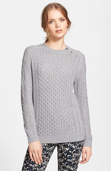 Tory Burch Amirah Cable Knit Sweater, $275 | Nordstrom | Lookastic