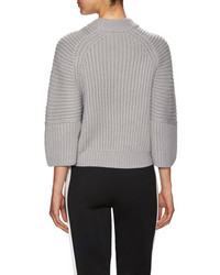 Balenciaga Wool Ribbed Dolman Sweater
