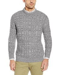Blizzard Bay Marled Cable Crew Neck Sweater