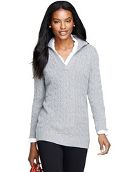 Brooks Brothers Cashmere Cable Tunic Sweater
