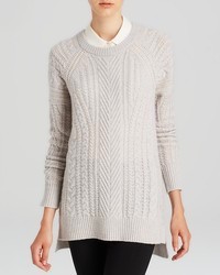Bloomingdale's C By Fisherman Cable Wool Cashmere Sweater
