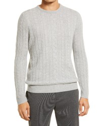 Nordstrom Cable Crewneck Cashmere Sweater