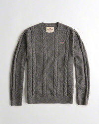 Hollister Cable Crewneck Sweater