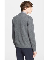 Lanvin Cable Knit Full Zip Sweater