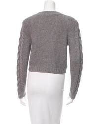 Magaschoni Cable Knit Wool Sweater