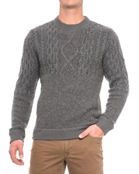 Woolrich Cable V Neck Sweater Lambswool Blend