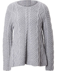 Co Cashmere Cable Knit A Line Pullover