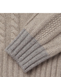 Loro Piana Coarsehair Cable Knit Cashmere Sweater