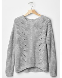 Gap Cotton Marled Cable Braid Sweater