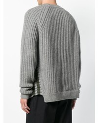 Jil Sander Diagonal Stripe Knit Sweater