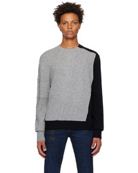 Neil Barrett Gray Hybrid Misd Sweater
