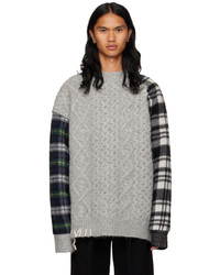 Ader Error Gray Wanble Sweater
