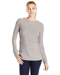 Knits By Hampshire Cable Crew Neck Pullover Sweater