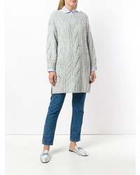 Blugirl Longline Cable Knit Sweater