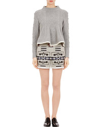 Sacai Luck Cable Knit Swing Sweater