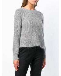 Twin-Set Lurex Ribbed Knit Sweater