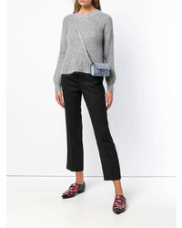 Twin-Set Lurex Ribbed Knit Sweater
