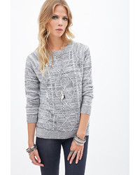Forever 21 Marled Crew Neck Sweater
