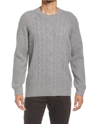 Rodd & Gunn Mount Tasman Mix Stitch Wool Blend Crewneck Sweater