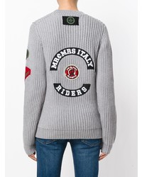 Mr & Mrs Italy Round Neck Patched Jumper
