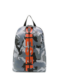 Diesel Camouflage Print Backpack