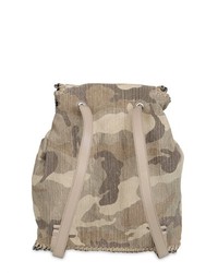 Stella McCartney Backpack Falabella Cotton Camouflage