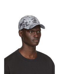 Y-3 Black And Grey Camouflage Distressed Cap